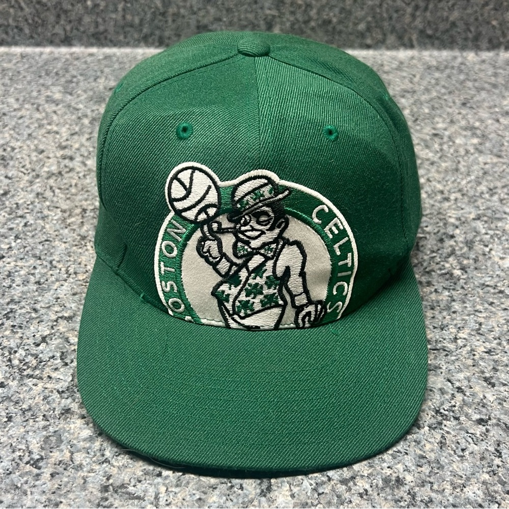 Boston Celtics Hat Cap Mitchell & Ness Snap Back Green Hardwood Classics